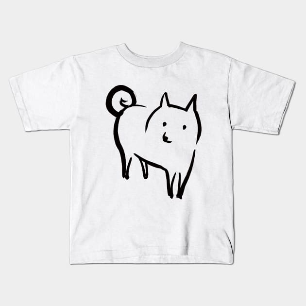 SHIBAINU Kids T-Shirt by miacomart